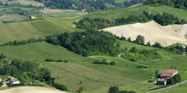Bølgende landskaber i Emilia-Romagna